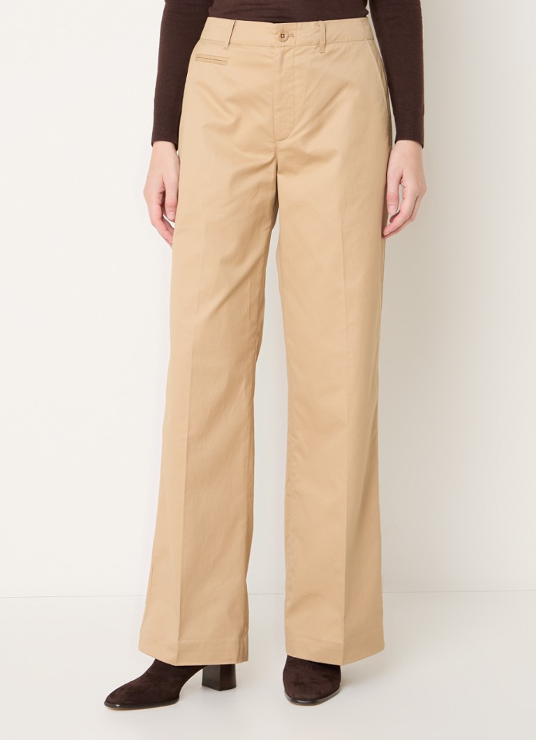 Ralph Lauren chino hlače s srednjim pasom in ohlapnim krojem ter všitim žepom