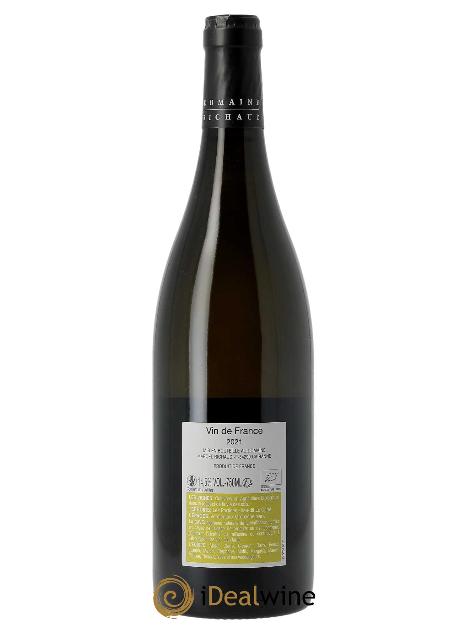 Vin de France A la Source Marcel Richaud  2021 - Lot de 1 Bouteille