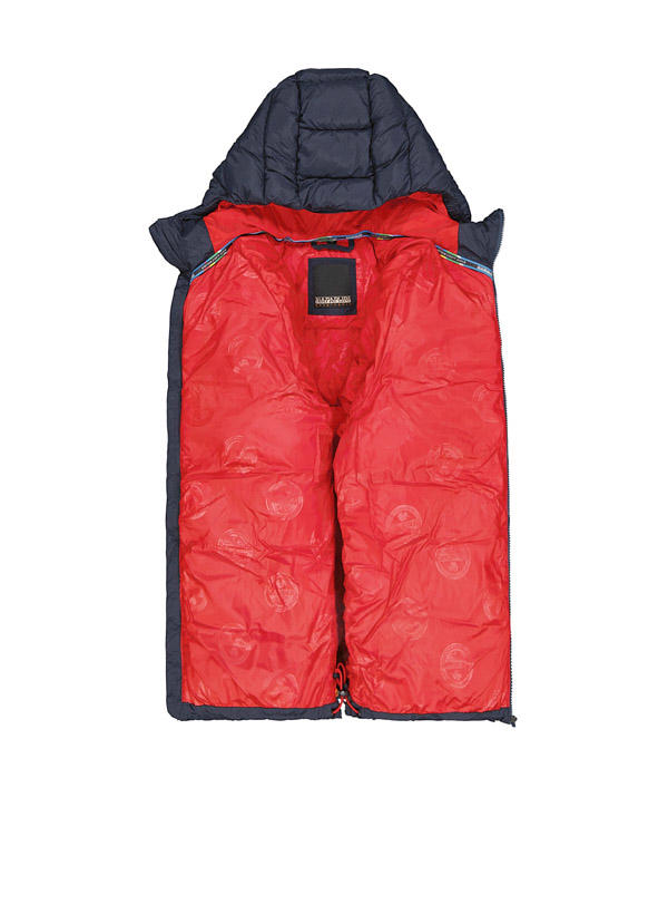 NAPAPIJRI, Steppjacke A-Moesa, Regular Fit, Mikrofaser thermoregulierend, navy
