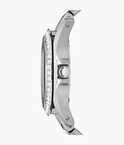 Fossil Damenuhr Riley Edelstahl Silber