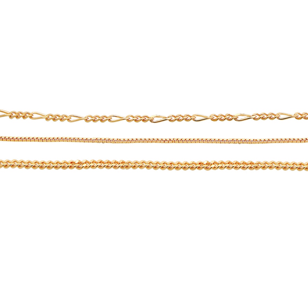 Elli PREMIUM Elli PREMIUM Collier Femmes Choker Trio Venetian Tank Figaro Basic Trend Blogger  collier