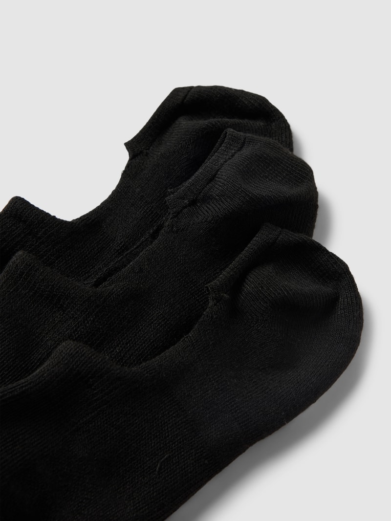 Füßlinge mit Stretch-Anteil im 3er-Pack in schwarz