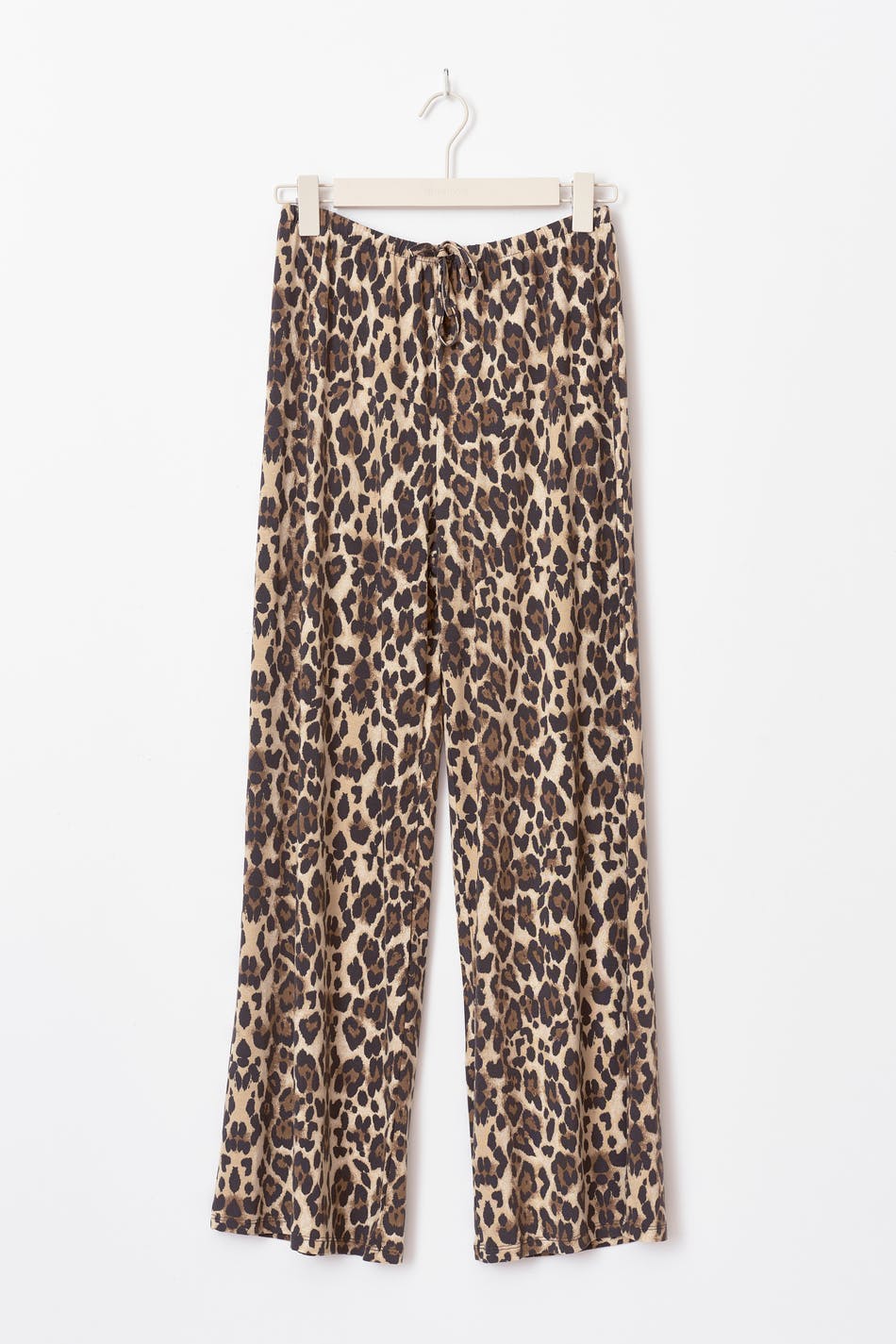 Drawstring wide trousers