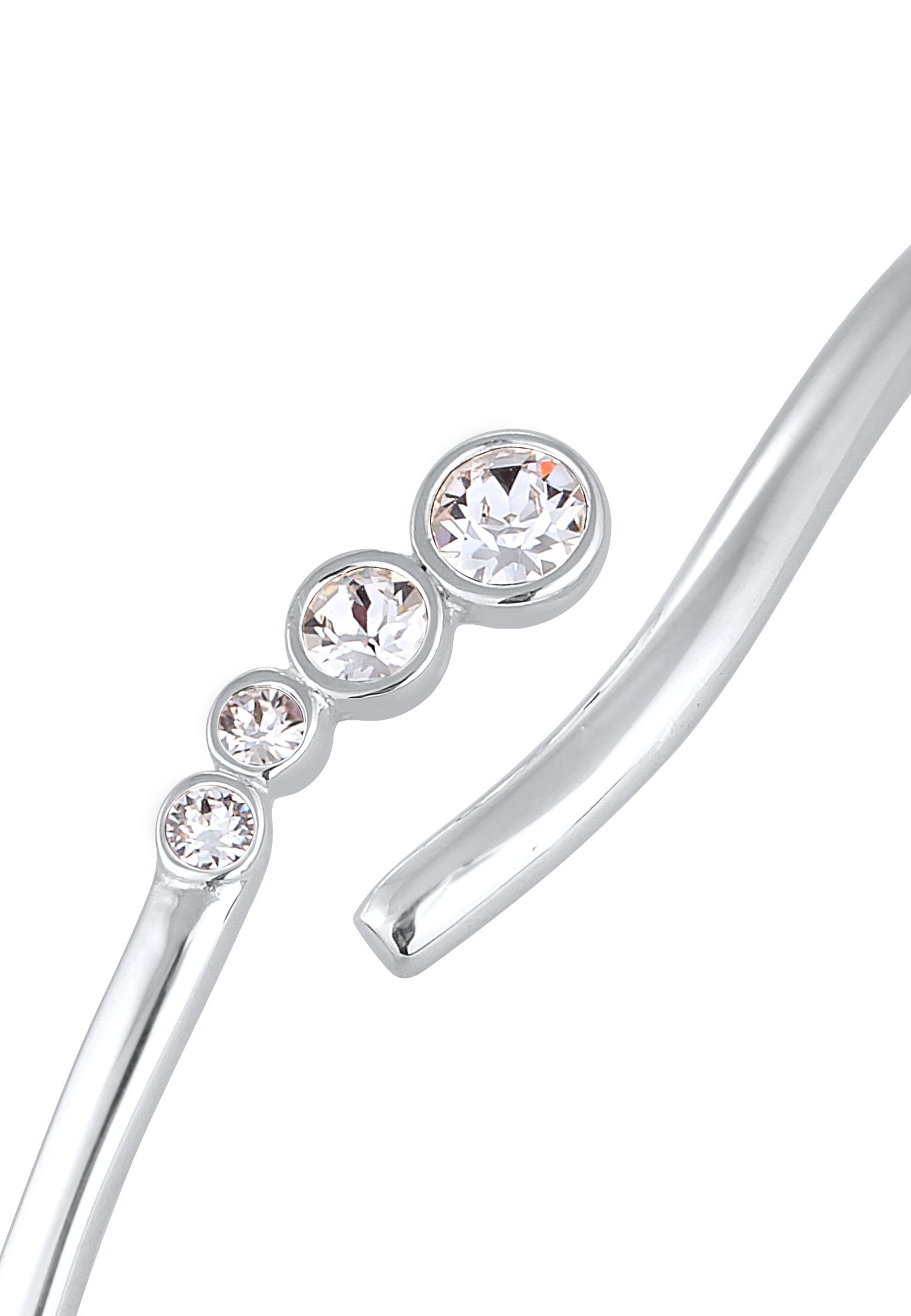 Brazalete elegante y brillante para mujer de Elli, con cristales, en plata de ley 925.
