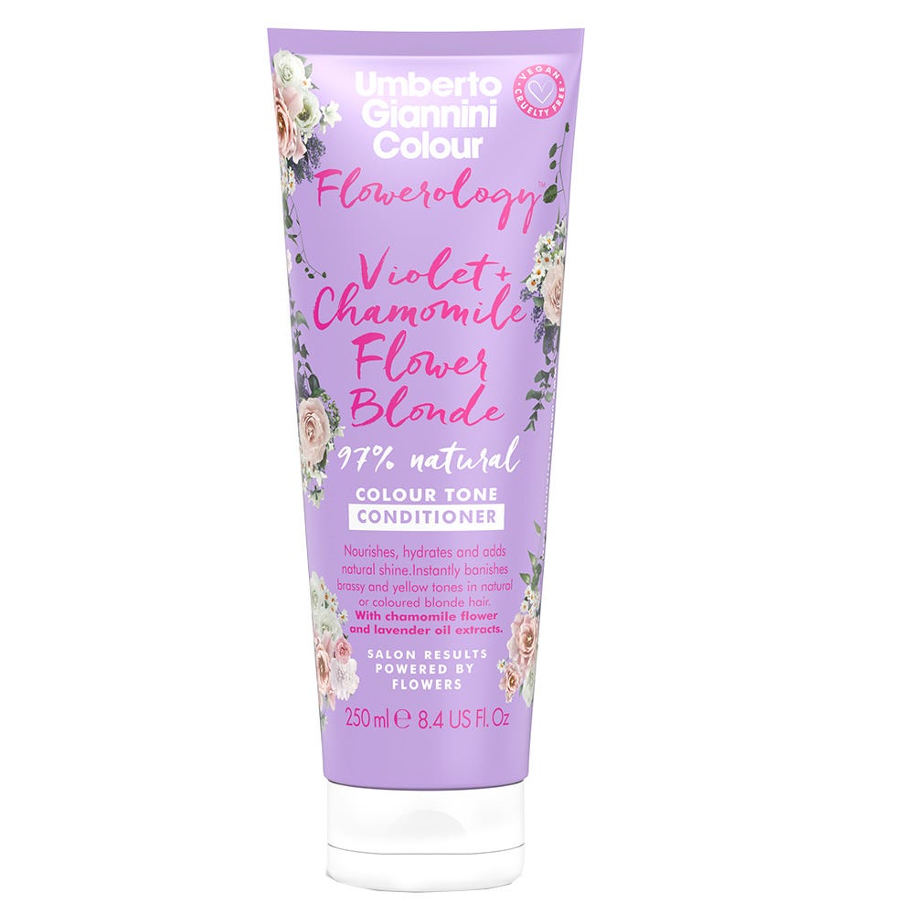 Umberto Giannini Violet+Chamomile Flower Blonde Conditioner 250 ml
