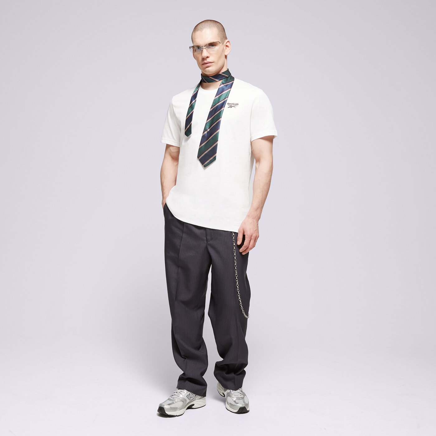 REEBOK T-SHIRT RI LEFT CHEST LOGO Weiß
