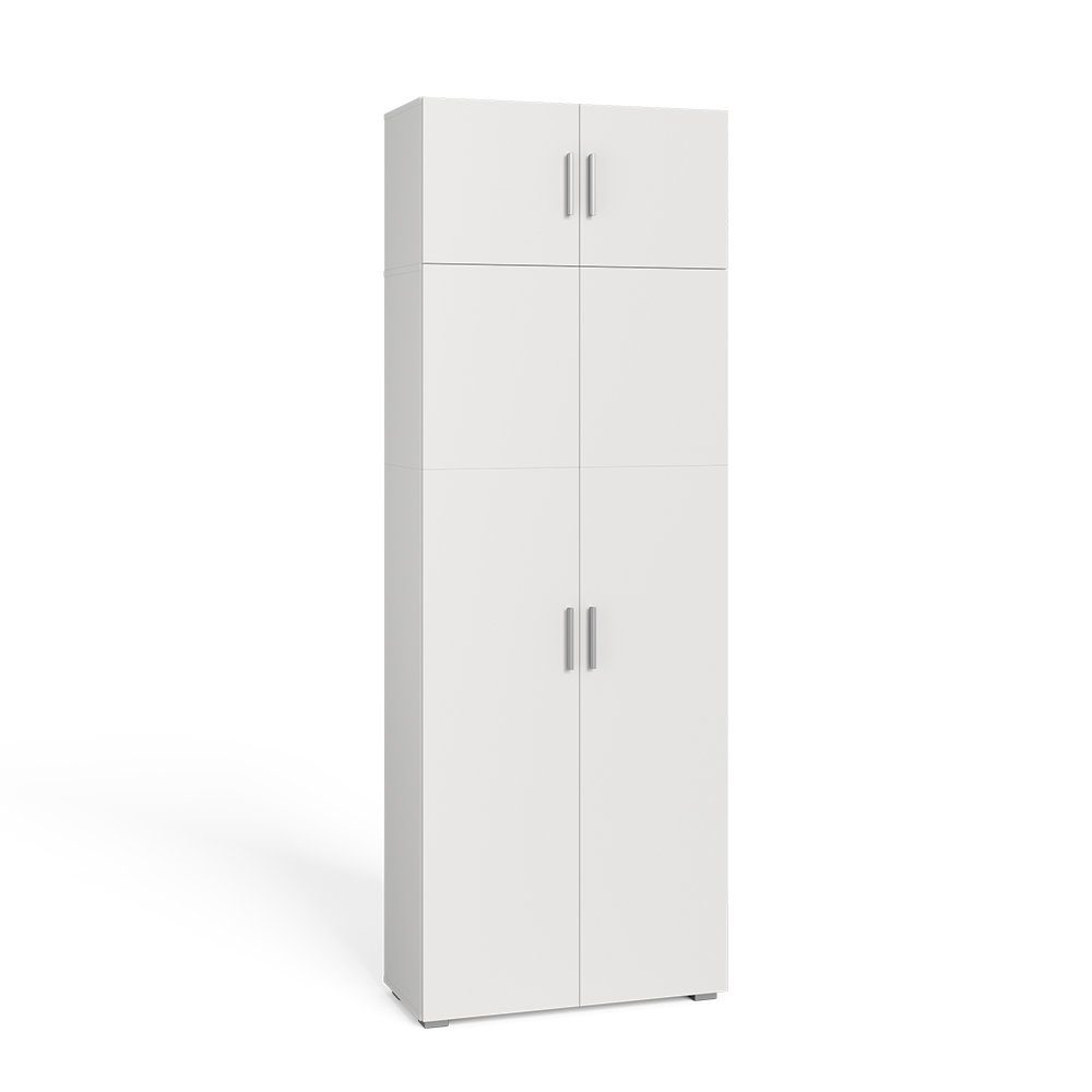 Vicco Mehrzweckschrank Universalschrank 2 Türen Aufsatzmodul INGO Weiß