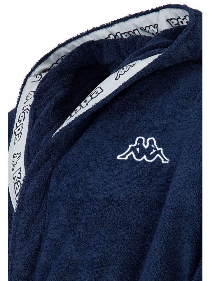 Kappa Bademantel Bathrobe Unisex in Blau günstig kaufen