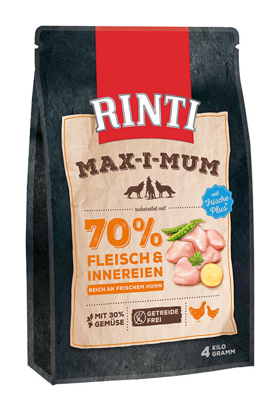 RINTI Hundetrockenfutter RINTI MAX-I-MUM Huhn 4 kg