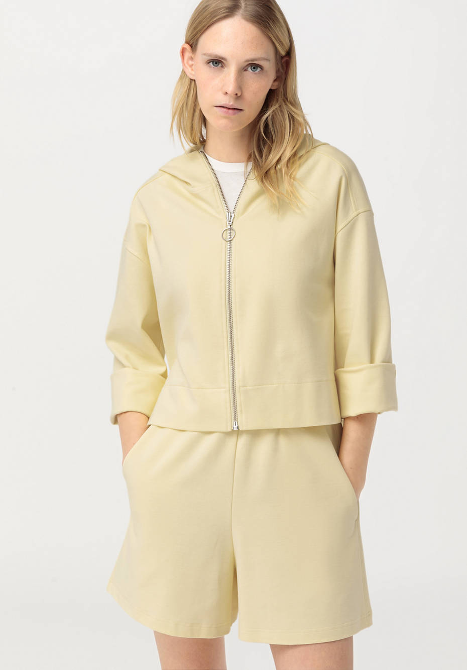 Sweatjacke aus Bio-Baumwolle