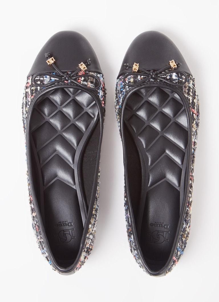 Balerini Dune London Bonjour cu aspect de tweed