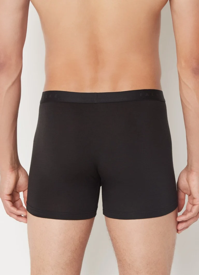 Boxer Falke en laine mélangée avec ceinture logotée