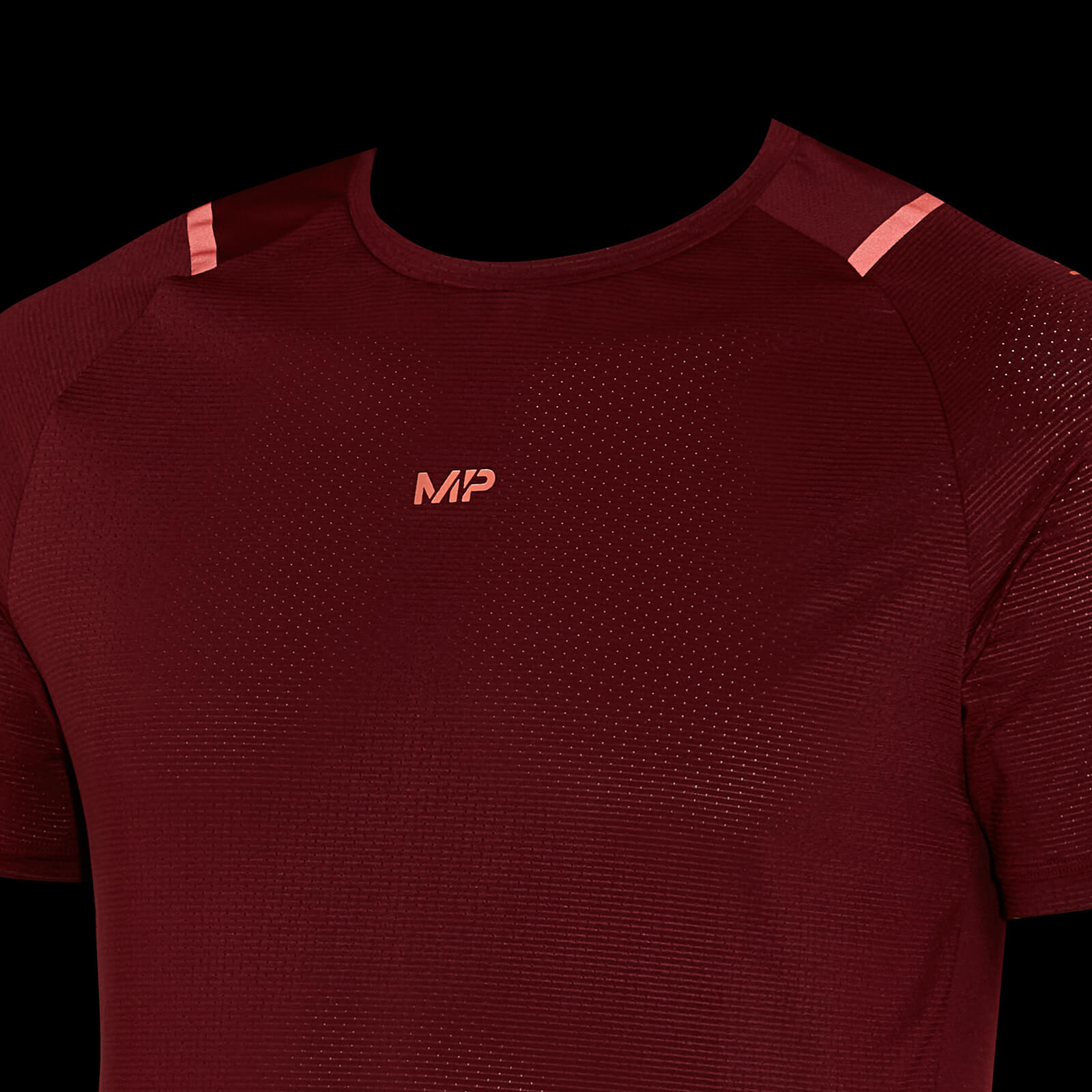 T-shirt à manches courtes MP Velocity pour hommes – Merlot