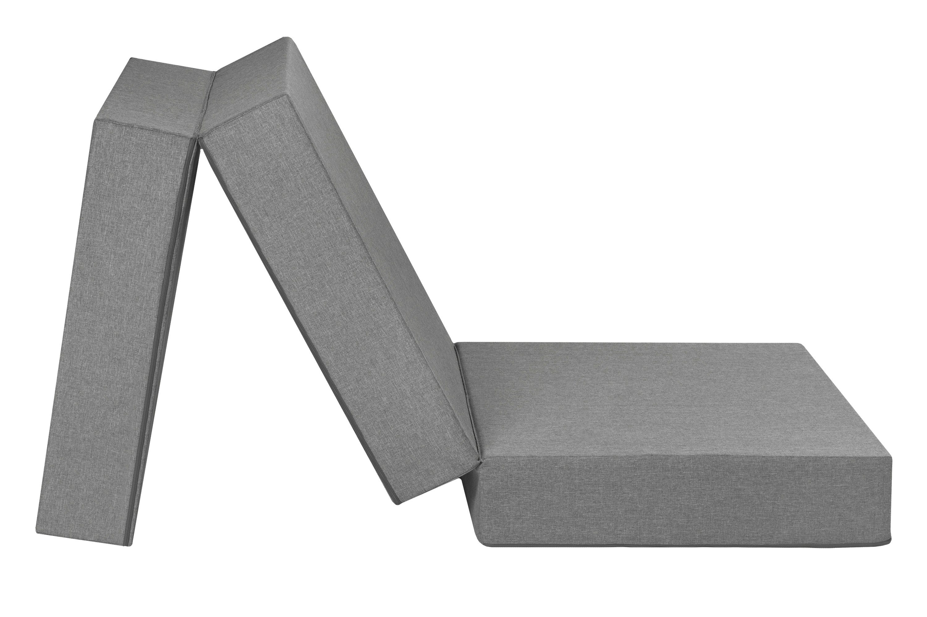 Klappmatratze Premium Gästematratze, Badenia Trendline, 15 cm hoch, Platzsparende Faltmatratze zum Campen, auf Reisen oder als Gästebett