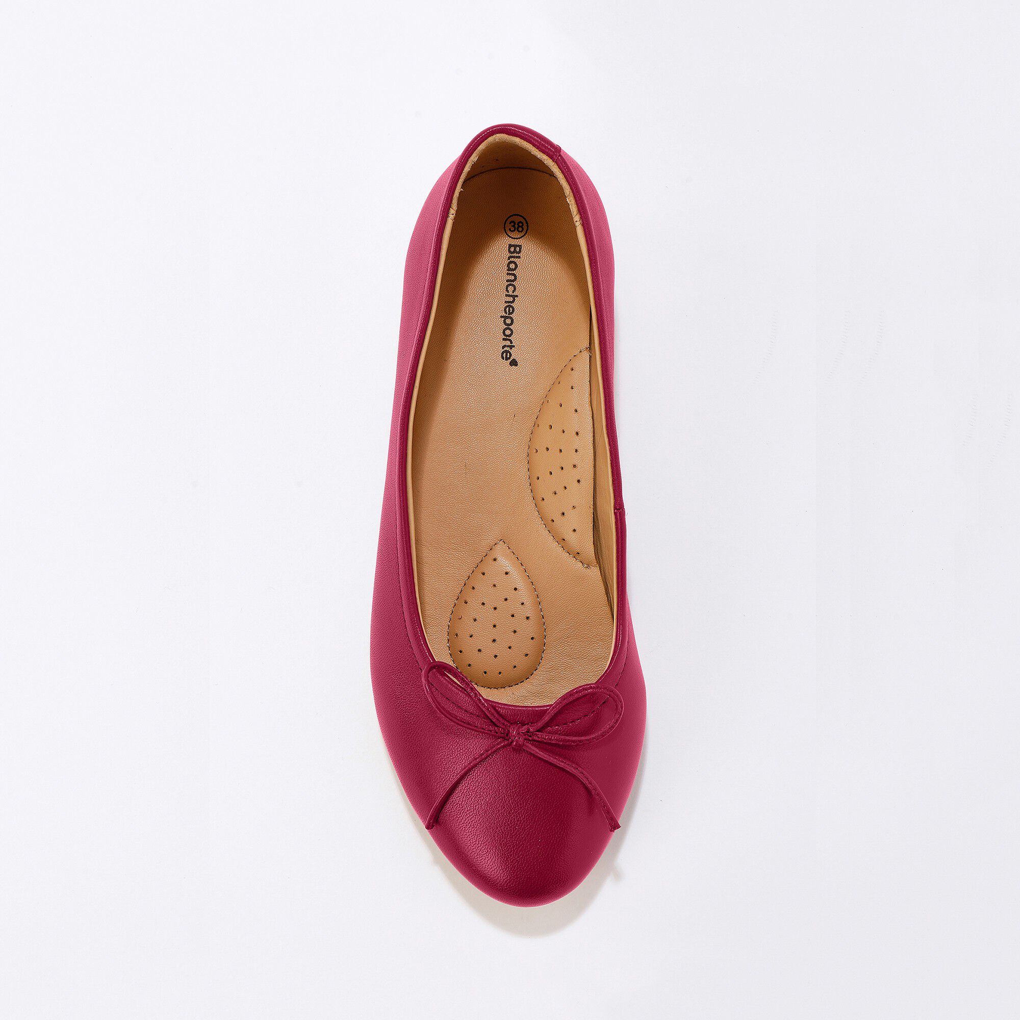 Ballerines plates confort en cuir