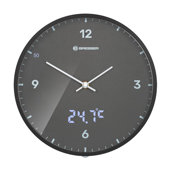Wanduhr MyTime LEDsec, anthrazit