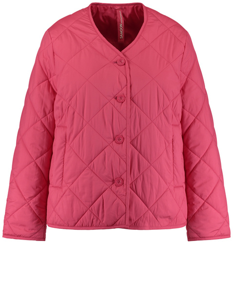 Leichte Steppjacke mit V-Ausschnitt