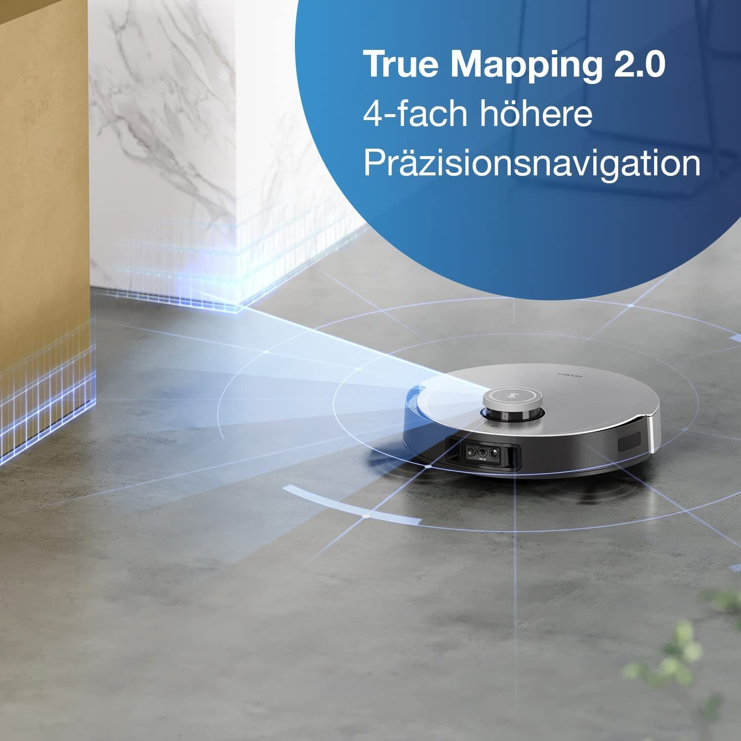 ECOVACS Nass-Trocken-Saugroboter DEEBOT X1 TURBO, mit Sprachassistent
