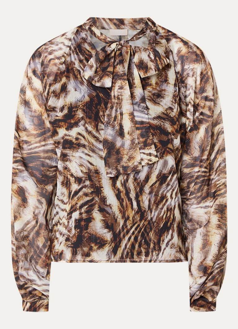 Liu Jo tunika s printom i šal ovratnikom