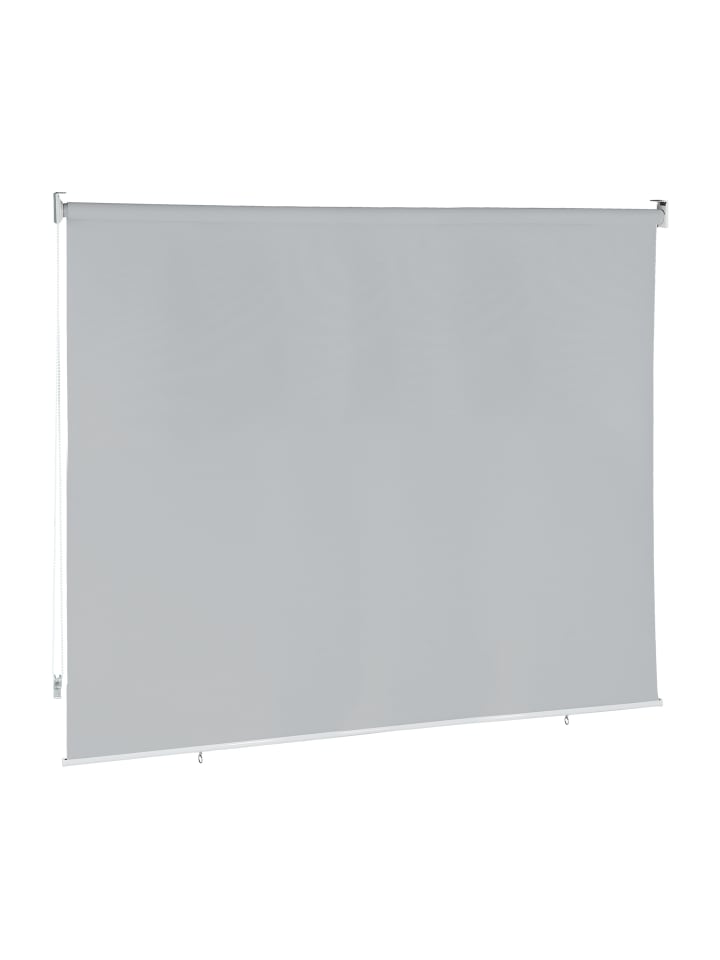 relaxdays Senkrechtmarkise in Grau - (B)180 x (H)140 cm günstig kaufen onesize