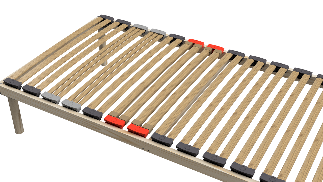 Coemo Hochwertiges Bettgestell mit Lattenrost DORADO 100 x 200 cm Massivholz Buche