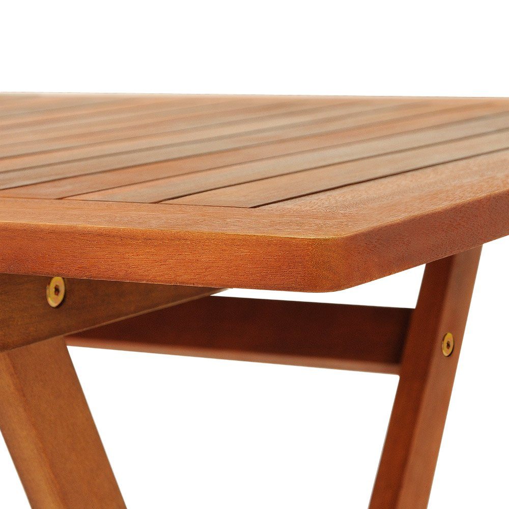 Casaria Essgruppe Sydney Komfort, 4+1 Klappbar Wetterfest Akazien Holz FSC®-zertifiziert 120x70x75cm