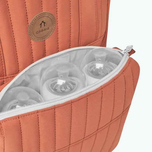Tataouine orange diaper bag