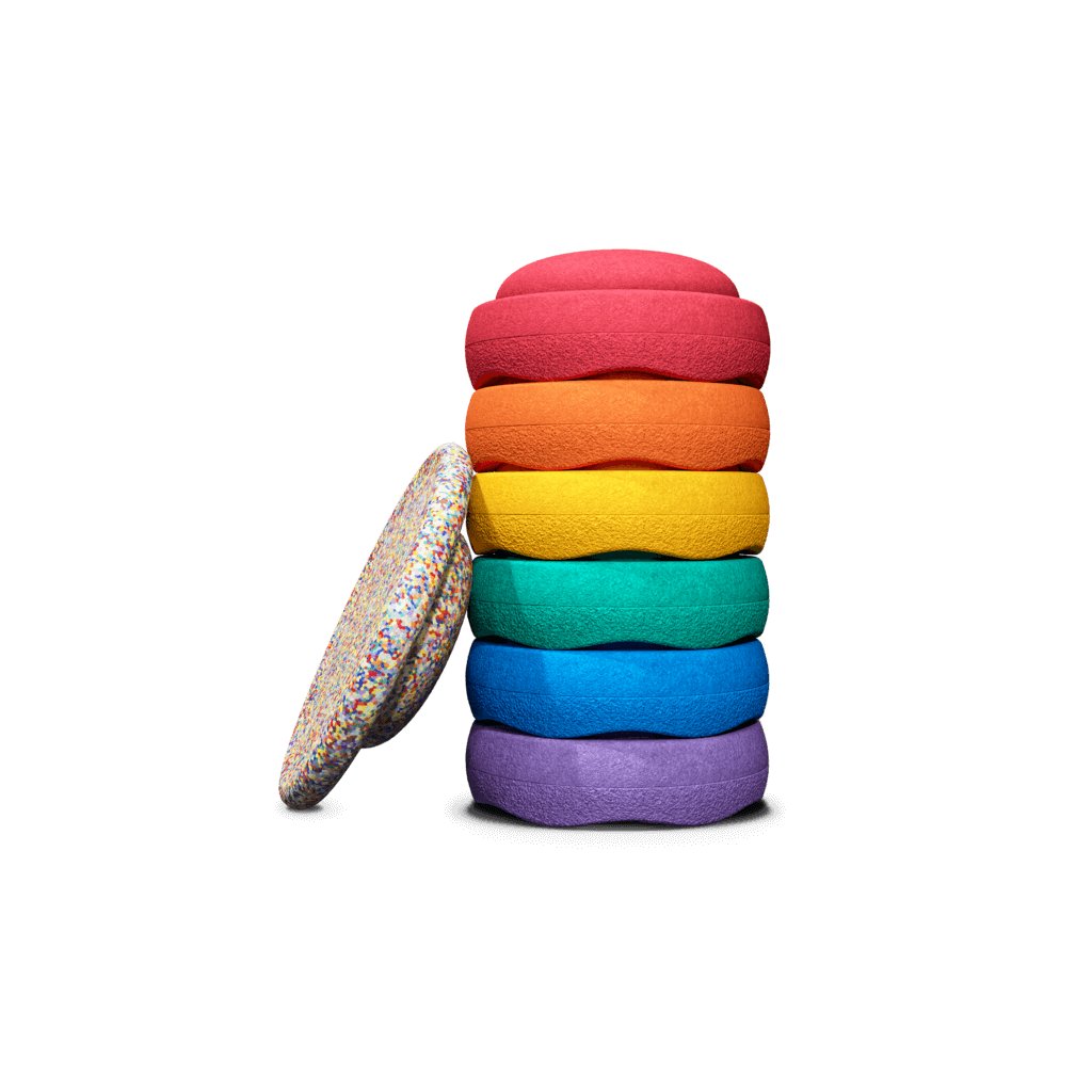 ​​Stapelstein Rainbow Set Classic Super Confetti, 6 1 Stk.