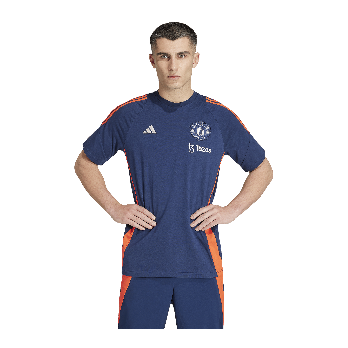 adidas Manchester United T-Shirt Blau