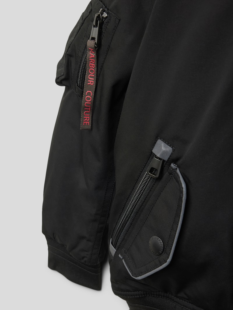 Funktionsjacke mit Reißverschlusstaschen Modell 'Cicero' in schwarz
