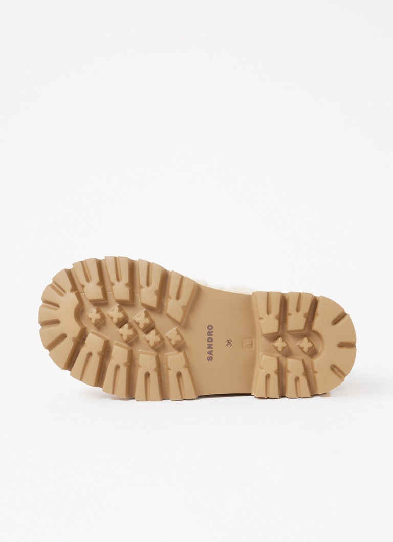 Sandro sheepskin moccasins
