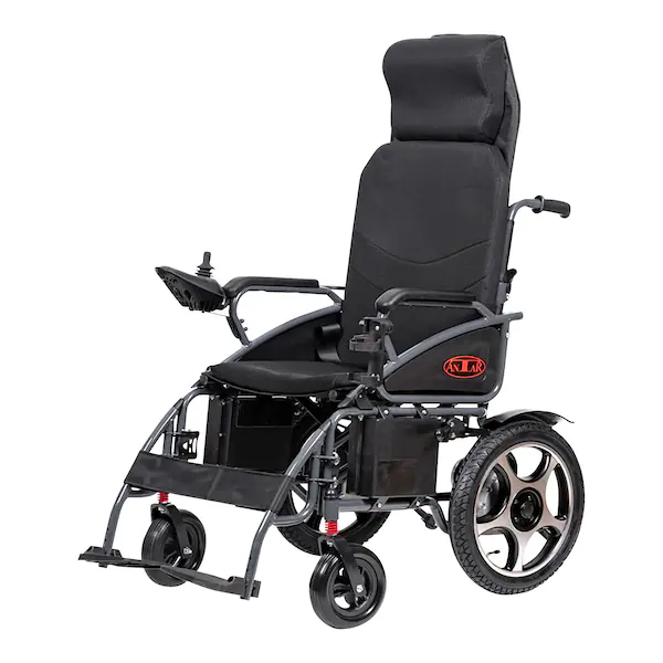 ANTAR Elektrorollstuhl- Premium  AT52321 mit Bluetooth Controller inkl. Radpumpe, Getränkehalter und Regenschirmhalter