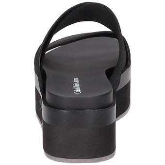 Calvin Klein Flatform Sandal Webbing in schwarz