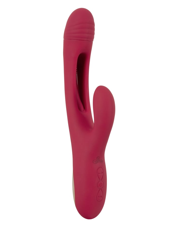 Sweet Smile Rabbitvibrator Rabbit Vibrator with G-Spot Stimulation in rot günstig kaufen 24 cm