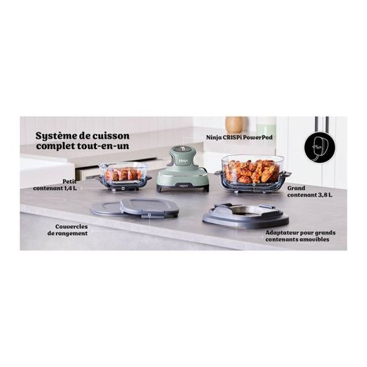 NINJA Crispi FN101EUSG Airfryer - Frytownica na gorące powietrze