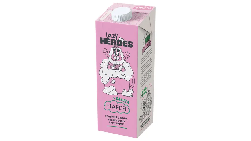 LAZY HEROES Hafergetränk mit zugesetztem Calcium und Vitaminen 1 l