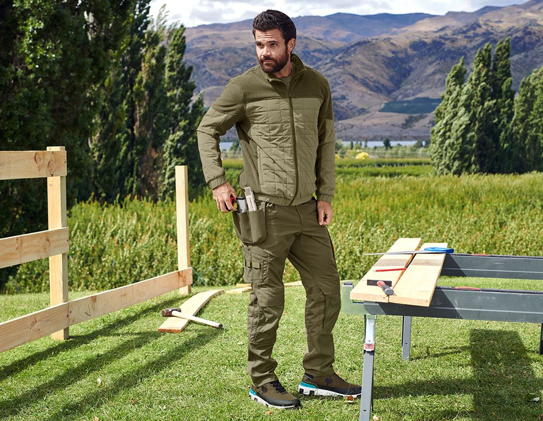 Hybrid Fleecejacke e.s.concrete