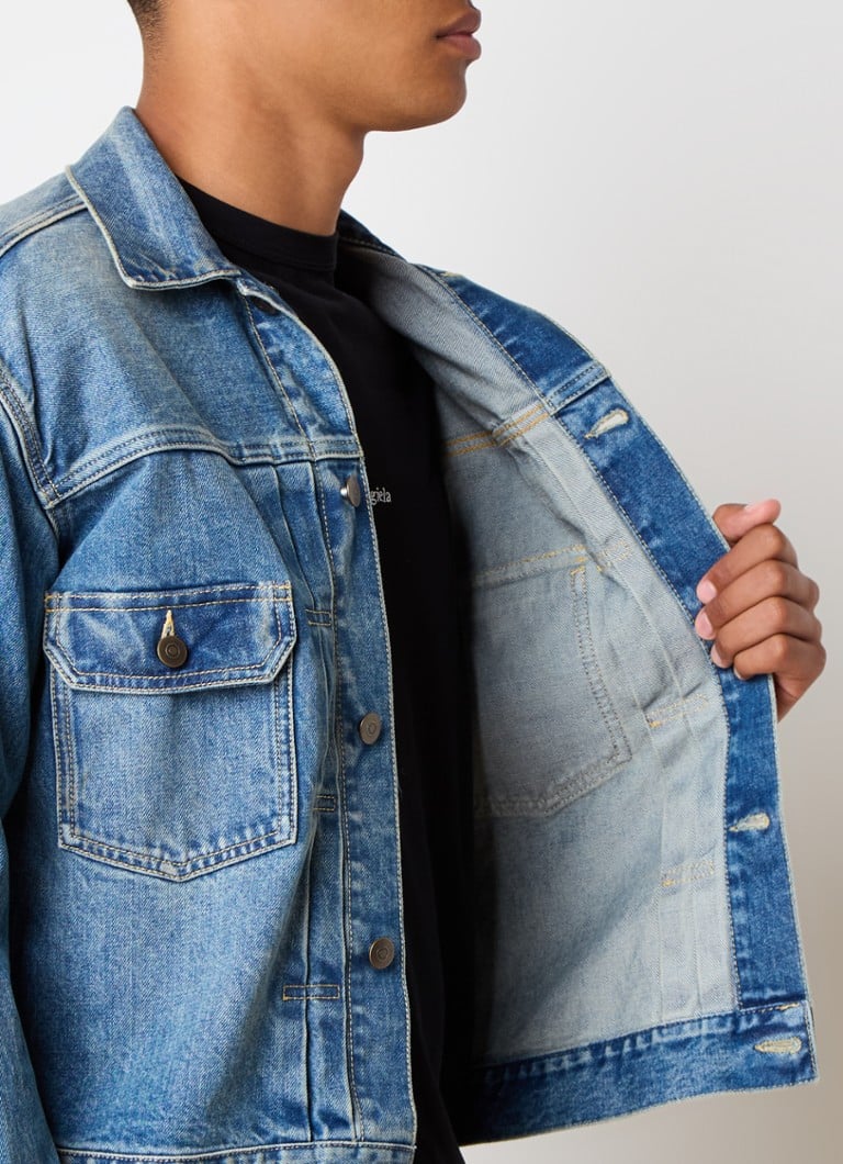 Maison Margiela teksas jakna s džepovima na prsima