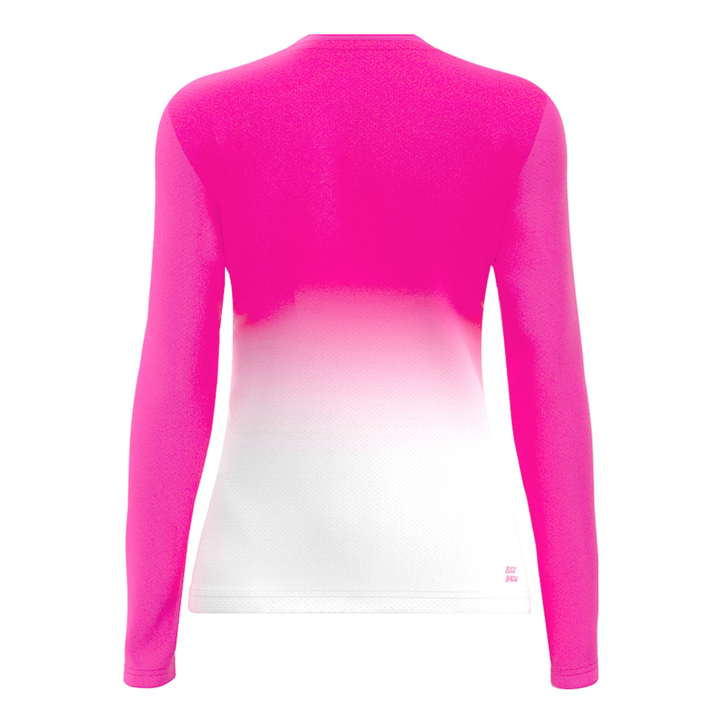 Crew Gradiant Longsleeve Damen - Pink, Weiß