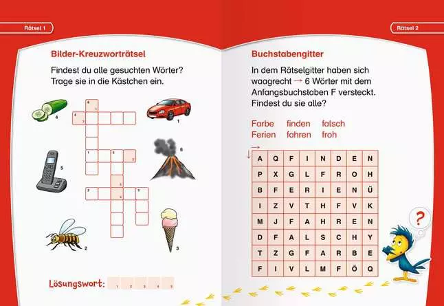 Leserabe: Kreuzworträtsel zum Lesenlernen (1. Lesestufe)