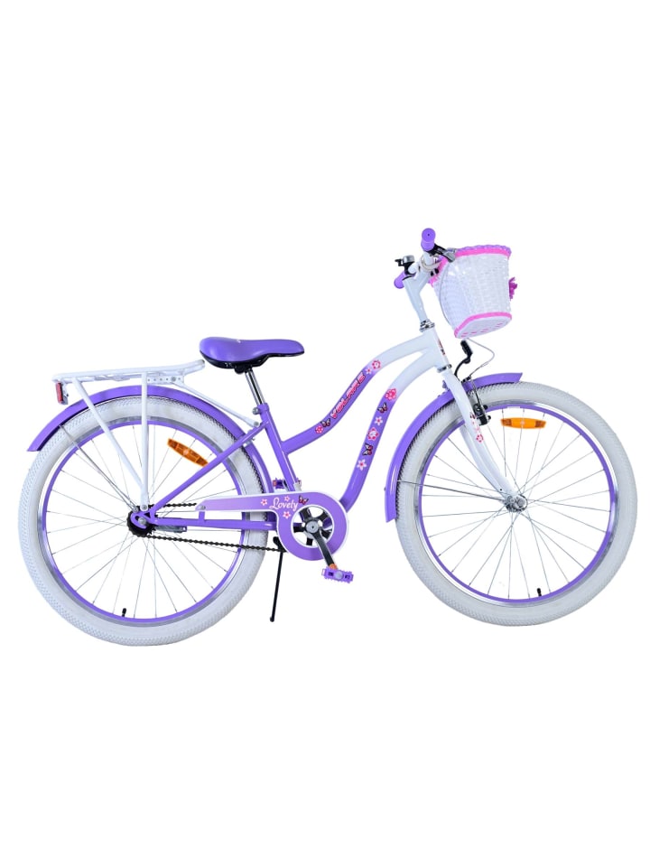 Volare Kinderfahrrad Lovely Fahrrad für Mädchen 26 Zoll Kinderrad in Lila 9 Jahre günstig kaufen onesize