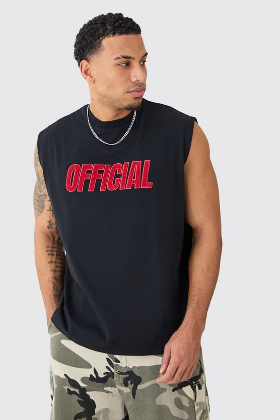 Oversize Official Tanktop mit Borg-Applikation
