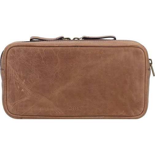 Fossil Travel Kulturbeutel Leder 23 cm