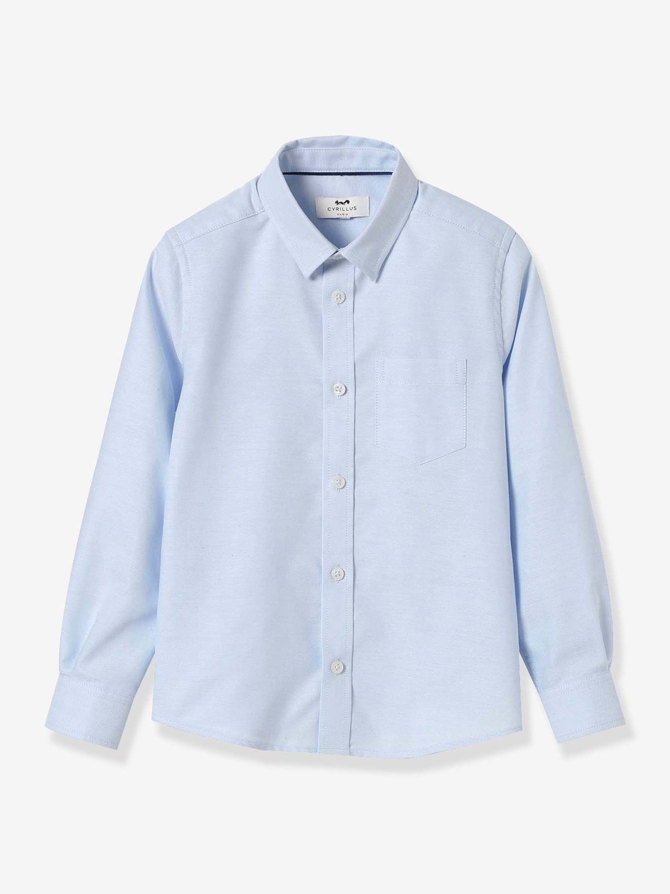 Chemise garçon oxford CYRILLUS bleu clair