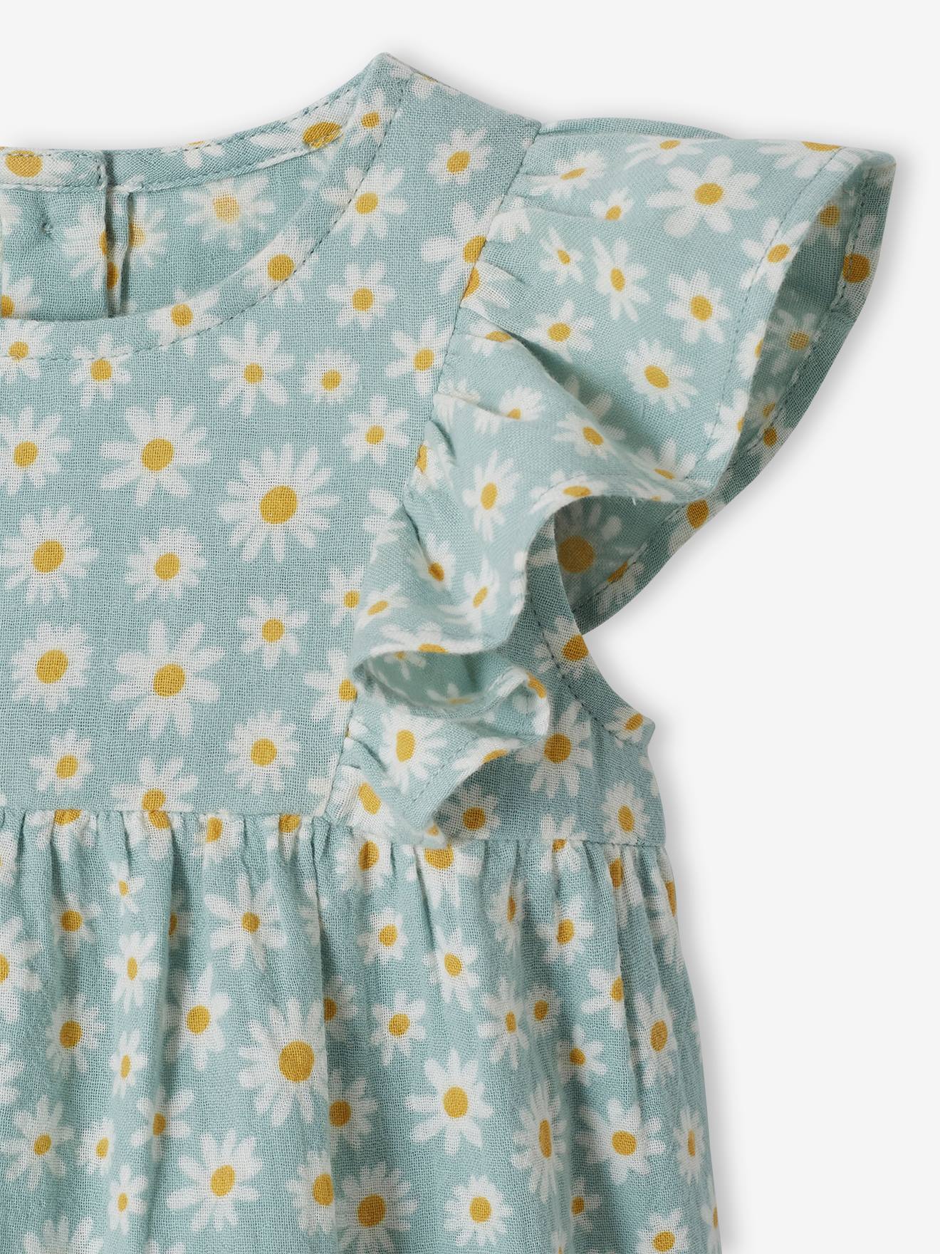 Vertbaudet Baby Volantbluse - zartrosa bedruckt