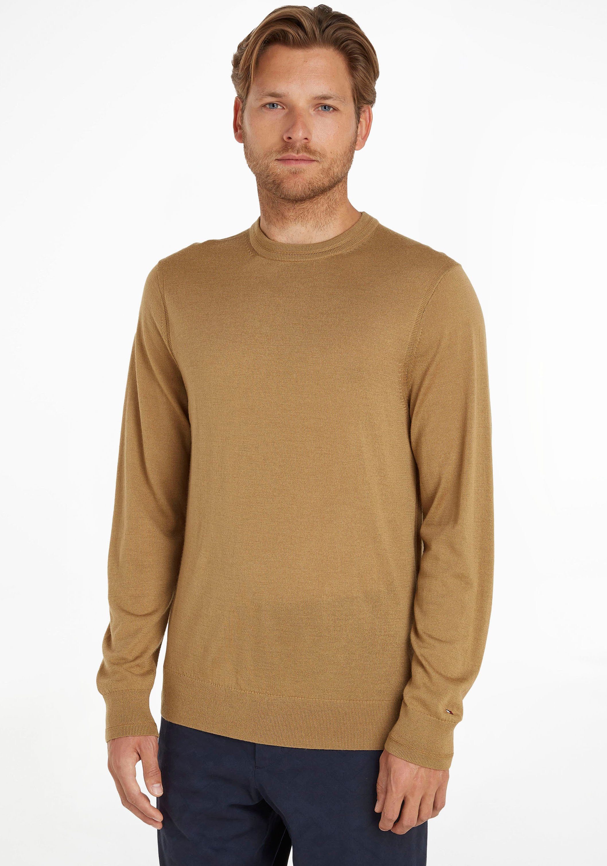 Tommy Hilfiger TAILORED Strickpullover LUXURY WOOL SILK BLEND CREW NECK