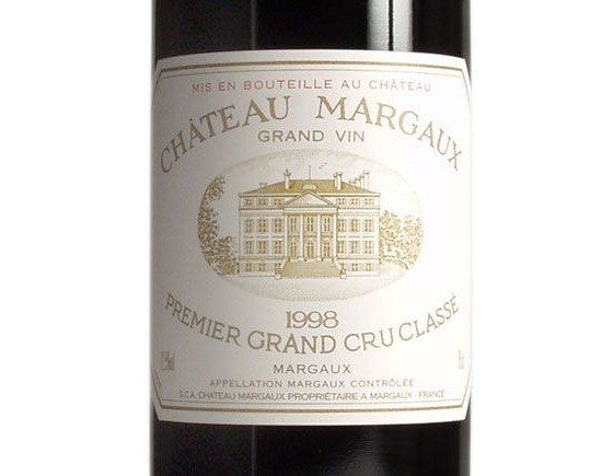 Château Margaux 1998, Premier Cru Classé En 1855 Bordeaux Margaux