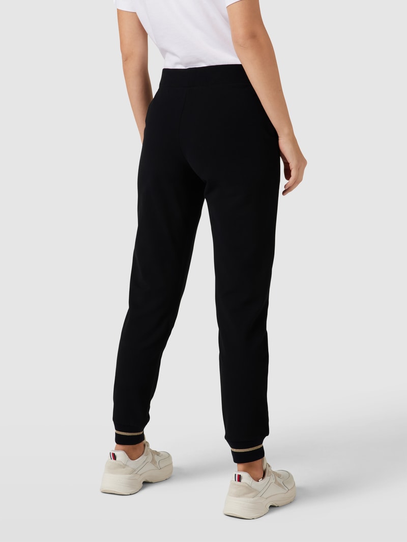 Sweatpants mit Label-Print Modell 'PANTALONI' in schwarz