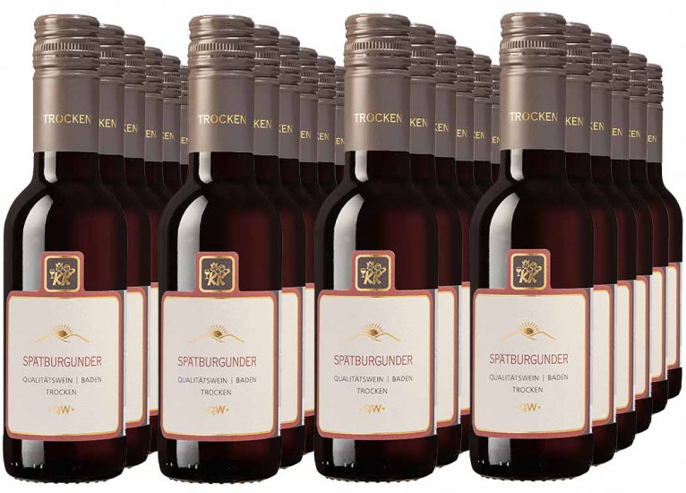 Spätburgunder trocken 0,25L (24 Flaschen) - Winzergenossenschaft Königschaffhausen-Kiechlinsbergen