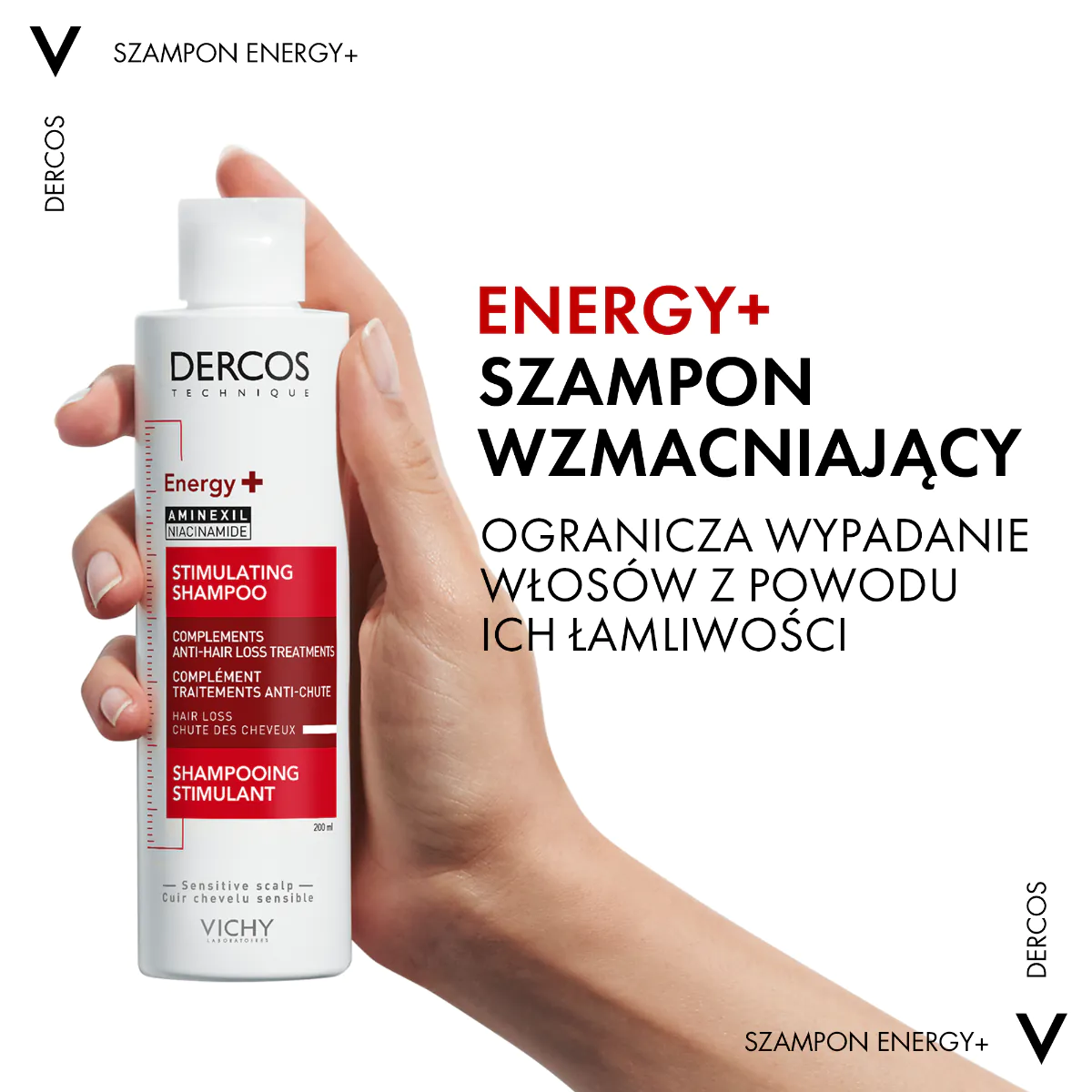Vichy Dercos šampon za jačanje kose s aminexilom, 200 ml
